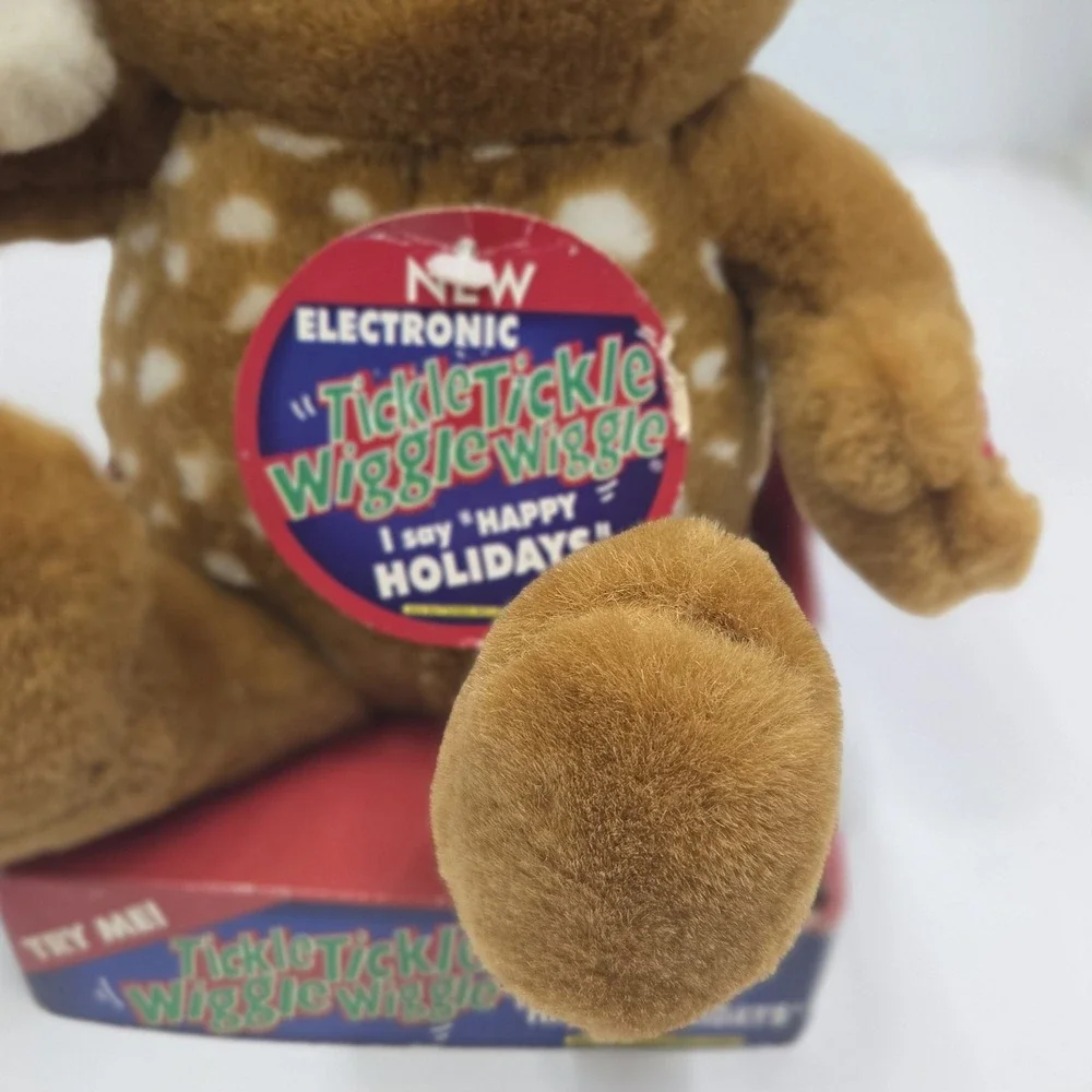 DanDee Tickle Tickle Wiggle Wiggle Christmas Reindeer Deer Animated Plush Toy...